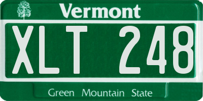VT license plate XLT248