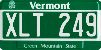 VT license plate XLT249