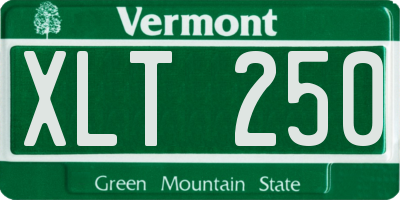 VT license plate XLT250