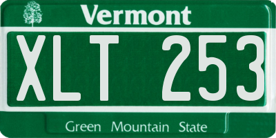 VT license plate XLT253