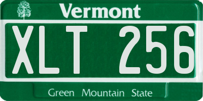 VT license plate XLT256