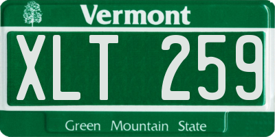 VT license plate XLT259