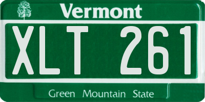 VT license plate XLT261
