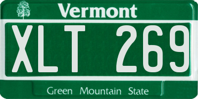 VT license plate XLT269