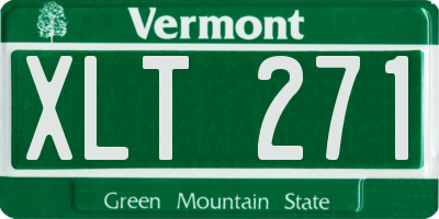 VT license plate XLT271
