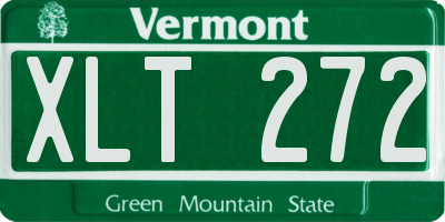 VT license plate XLT272
