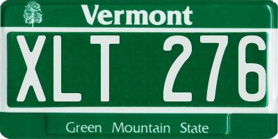 VT license plate XLT276