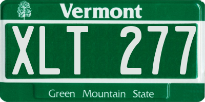 VT license plate XLT277