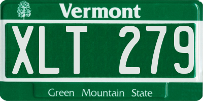 VT license plate XLT279