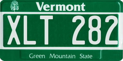 VT license plate XLT282