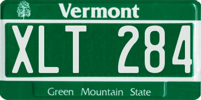 VT license plate XLT284