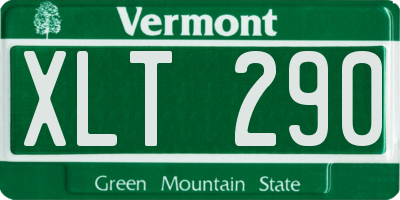VT license plate XLT290