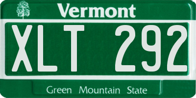 VT license plate XLT292