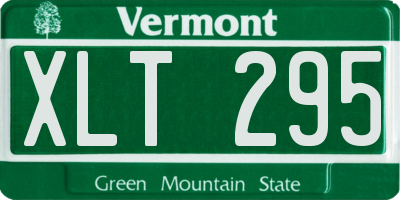 VT license plate XLT295