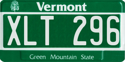 VT license plate XLT296
