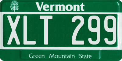 VT license plate XLT299