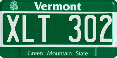 VT license plate XLT302