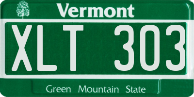 VT license plate XLT303