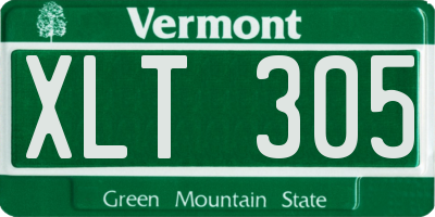 VT license plate XLT305