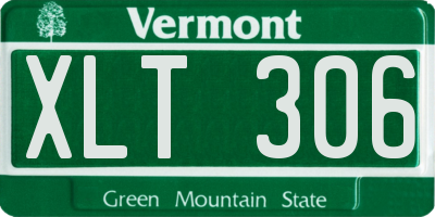 VT license plate XLT306