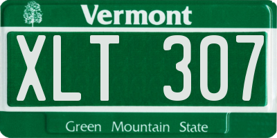 VT license plate XLT307