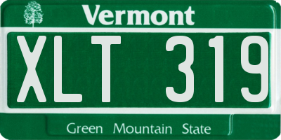 VT license plate XLT319