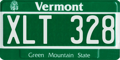 VT license plate XLT328