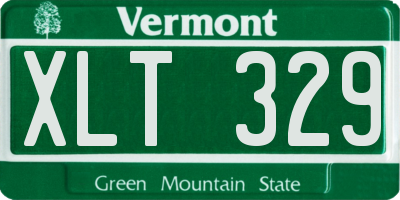 VT license plate XLT329