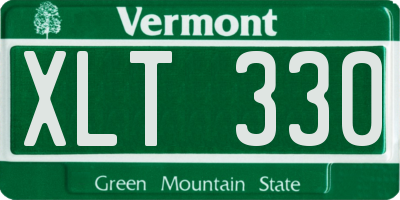 VT license plate XLT330