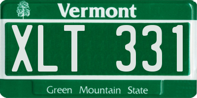 VT license plate XLT331
