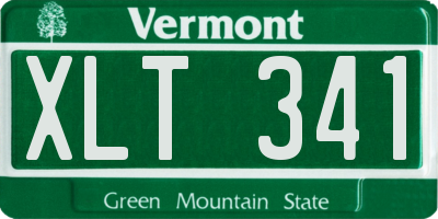 VT license plate XLT341