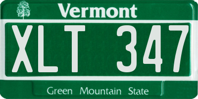 VT license plate XLT347