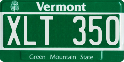 VT license plate XLT350