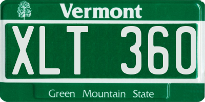 VT license plate XLT360