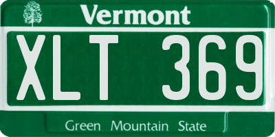 VT license plate XLT369