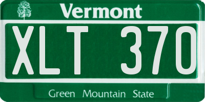 VT license plate XLT370