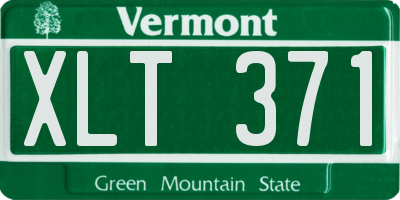 VT license plate XLT371