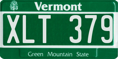 VT license plate XLT379