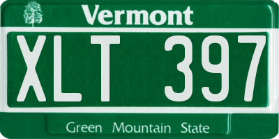 VT license plate XLT397
