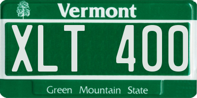 VT license plate XLT400