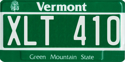 VT license plate XLT410