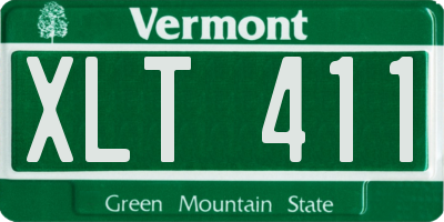 VT license plate XLT411