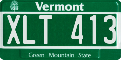VT license plate XLT413