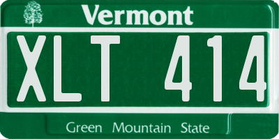VT license plate XLT414