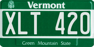 VT license plate XLT420