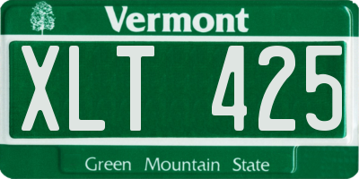 VT license plate XLT425