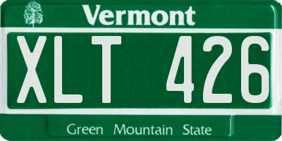 VT license plate XLT426