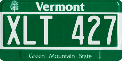 VT license plate XLT427