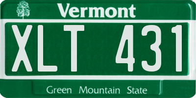 VT license plate XLT431