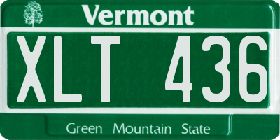 VT license plate XLT436